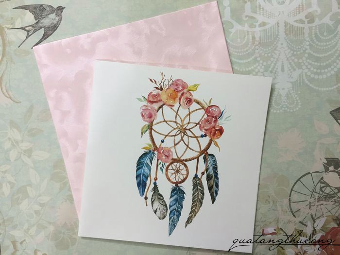 Thiệp in dreamcatcher